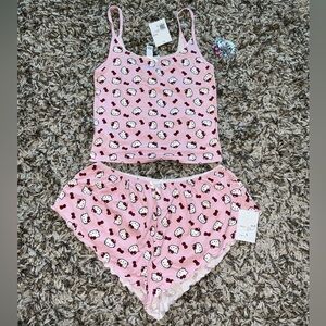 Hello Kitty x Forever 21 Soft Pink Cami & Shorts Pajama Set